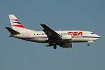 Photo of Czech Airlines Boeing 737-55S OK-CGJ (cn 28470/2861) at London Stansted Airport (STN) on 17th August 2005