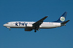 Photo of KTHY Cyprus Turkish Airlines Boeing 737-8S3 TC-MZZ (cn 29247/493) at London Stansted Airport (STN) on 26th August 2005