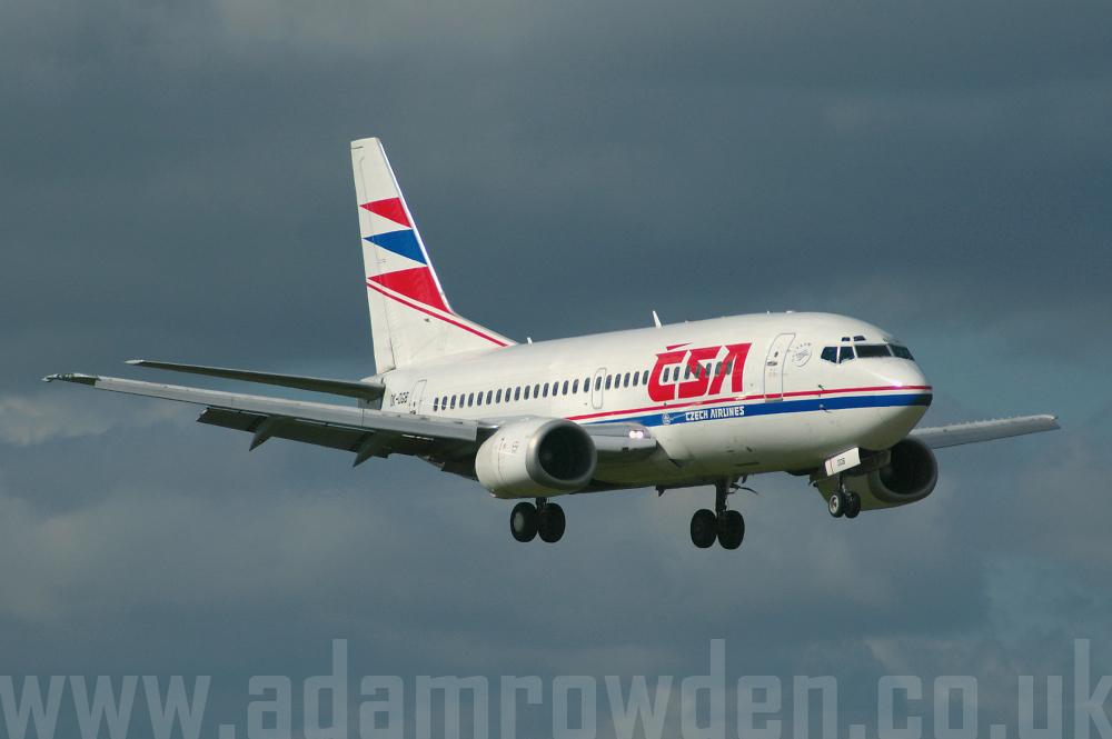 Photo of Czech Airlines Boeing 737-5L9 OK-DGB (cn 28997/3008) at Manchester Ringway Airport (MAN) on 16th September 2005