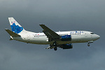 Photo of Air Baltic Boeing 737-53S YL-BBE (cn 29073/3083) at Manchester Ringway Airport (MAN) on 16th September 2005