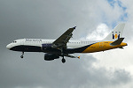 Photo of Monarch Airlines Airbus A320-212 G-MPCD (cn 379) at London Stansted Airport (STN) on 29th September 2005