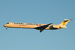 Photo of Nordic Leisure (opf Germanwings) McDonnell Douglas MD-90-30 SE-DMF (cn 53457/2138) at London Stansted Airport (STN) on 29th September 2005