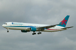 Photo of First Choice Airways Boeing 767-324ER G-OOBM (cn 27568/593) at Manchester Ringway Airport (MAN) on 20th January 2006