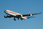 Photo of Air Jamaica Airbus A340-313X 6Y-JMP (cn 257) at London Heathrow Airport (LHR) on 9th February 2006