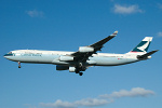 Photo of Cathay Pacific Airways Airbus A340-313X B-HXM (cn 123) at London Heathrow Airport (LHR) on 9th February 2006