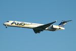 Photo of Hello (opf Ford Air) McDonnell Douglas MD-90-30 HB-JIA (cn 53552/2163) at London Stansted Airport (STN) on 12th April 2006