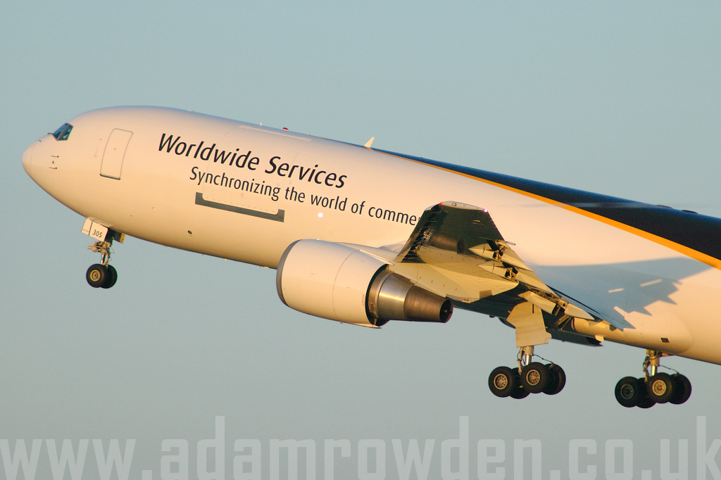 Photo of United Parcel Service Boeing 767-34AF N305UP (cn 27243/600) at London Stansted Airport (STN) on 29th May 2006