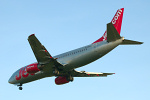 Photo of Jet2 Boeing 737-377(QC) G-CELX (cn 23654/1273) at Newcastle Woolsington Airport (NCL) on 5th October 2007