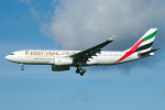 Photo of Emirates Airbus A330-243 A6-EKR (cn 251) at Newcastle Woolsington Airport (NCL) on 29th October 2007