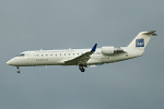 Photo of Cimber Air (opf SAS Scandinavian Airlines) Bombardier CRJ-200LR OY-MBJ (cn 7104) at Newcastle Woolsington Airport (NCL) on 24th January 2008