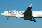 Photo of Emirates Airbus A330-243 A6-EAL (cn 462) at Newcastle Woolsington Airport (NCL) on 13th February 2008