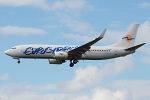 Photo of Eurocypria Airlines Boeing 737-8Q8(W) C-GDBX (cn 33699/1309) at Newcastle Woolsington Airport (NCL) on 1st May 2008