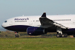 Photo of Monarch Airlines Airbus A330-243 G-SMAN (cn 261) at Newcastle Woolsington Airport (NCL) on 2nd May 2008