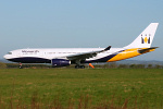 Photo of Monarch Airlines Airbus A330-243 G-SMAN (cn 261) at Newcastle Woolsington Airport (NCL) on 2nd May 2008