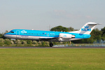 Photo of KLM Cityhopper Fokker 70 PH-KZK (cn 11576) at Manchester Ringway Airport (MAN) on 13th May 2008