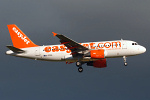 Photo of easyJet Airbus A319-111 G-EZBA (cn 2860) at London Stansted Airport (STN) on 12th August 2008