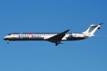 Photo of Albanian Airlines McDonnell Douglas MD-82 ZA-ASA (cn 49165/1117) at London Stansted Airport (STN) on 15th August 2008