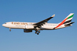 Photo of Emirates Airbus A330-243 A6-EAA (cn 348) at Newcastle Woolsington Airport (NCL) on 6th December 2008