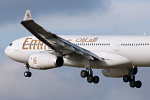 Photo of Emirates Airbus A330-243 A6-EAQ (cn 518) at Newcastle Woolsington Airport (NCL) on 6th March 2009