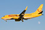 Photo of TUIfly Boeing 737-7K5(W) D-AHXC (cn 34693/2260) at Newcastle Woolsington Airport (NCL) on 4th June 2009