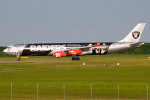 Photo of Air Asia X Airbus A340-313X 9M-XAC (cn 278) at London Stansted Airport (STN) on 26th June 2010